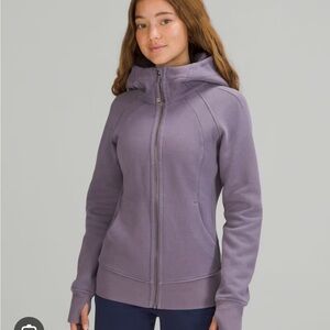 lululemon athletica women’s dark lavender scuba Hoodie Jacket